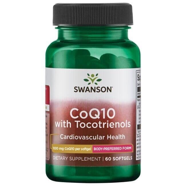 CoQ10, 100 mg (with 10mg Tocotrienols) - 60 capsules molles