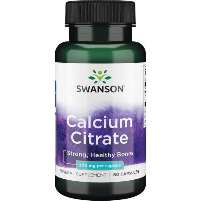 Calcium Citrate, 200mg – 60 capsules
