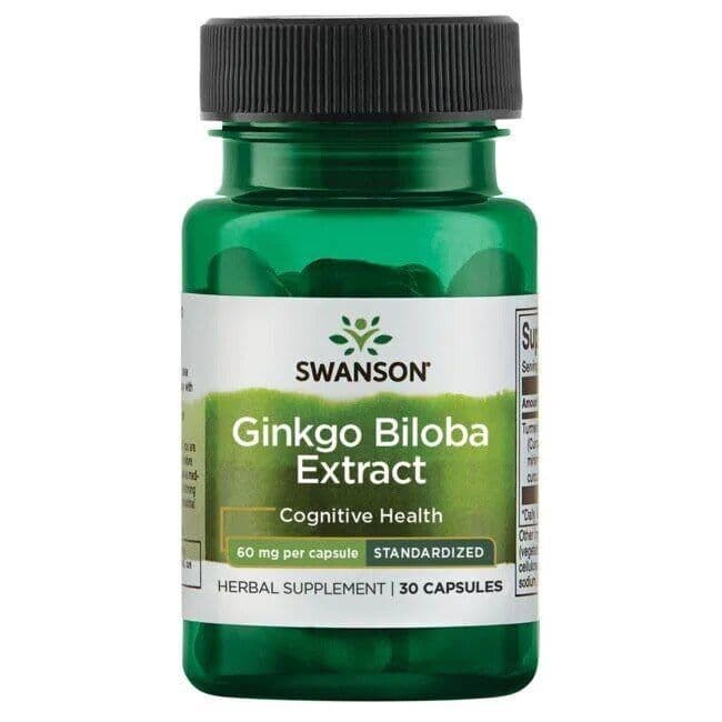 Ginkgo Biloba Extract, 60mg – 30 capsules