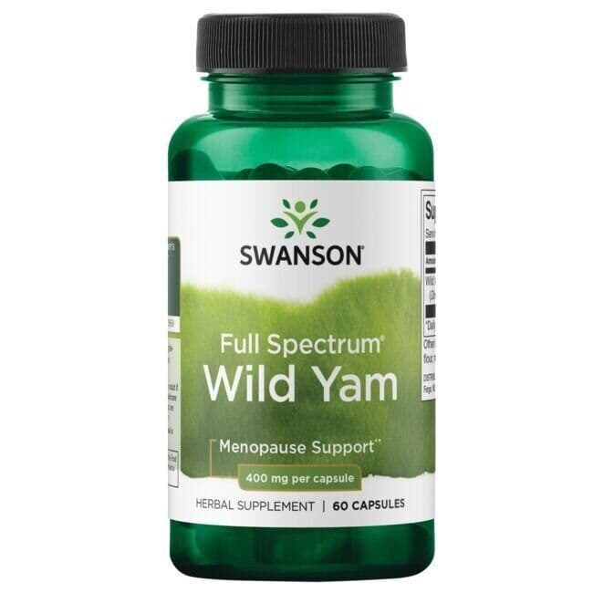 Full Spectrum Wild Yam, 400mg - 60 capsules