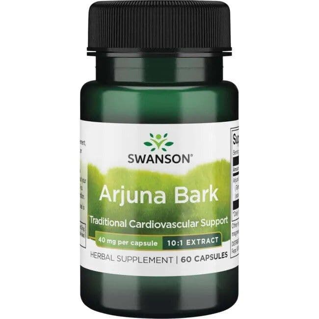 Arjuna Bark (10:1) Extract, 40mg – 60 capsules
