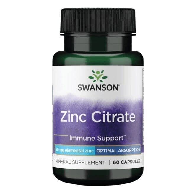 Zinc Citrate, 50mg – 60 capsules