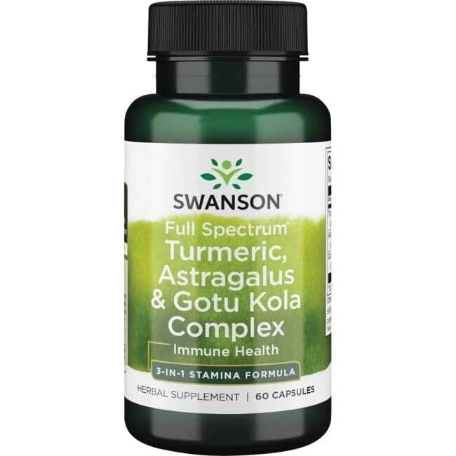 Full Spectrum Turmeric, Astragalus & Gotu Kola Complex – 60 capsules