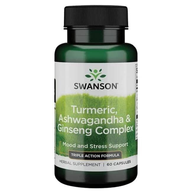 Turmeric, Ashwagandha & Ginseng Complex – 60 capsules