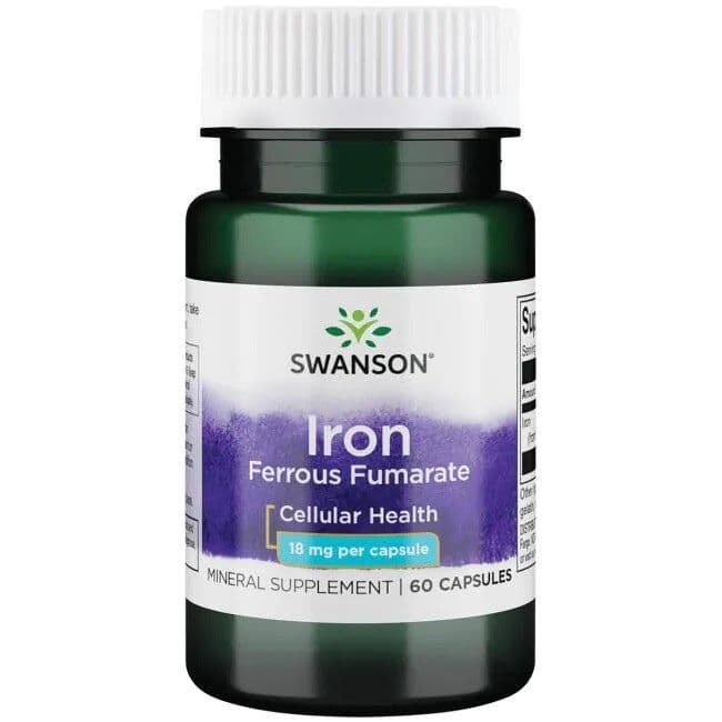 Iron (Ferrous Fumarate), 18mg – 60 capsules