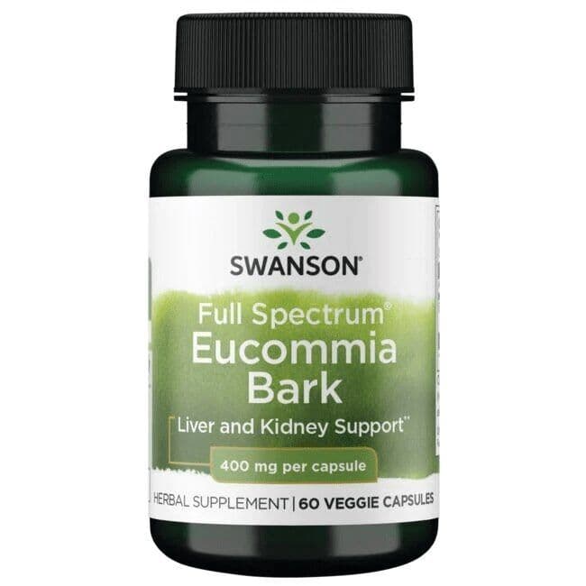 Full Spectrum Eucommia Bark, 400mg - 60 vcaps