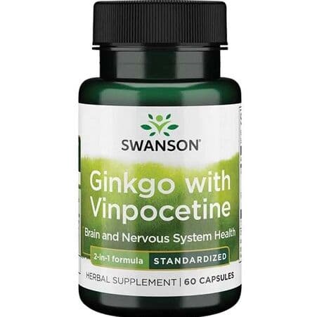 Ginkgo with Vinpocetine Standardized – 60 capsules