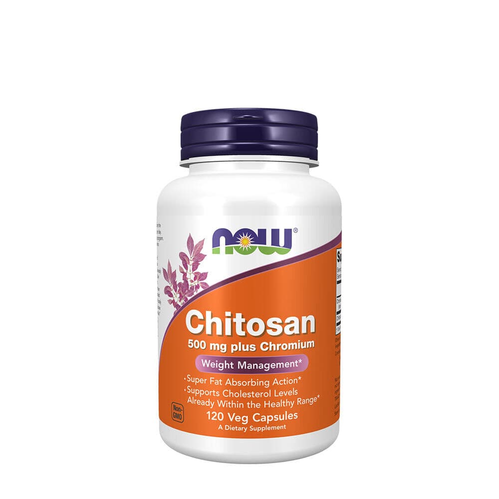 Chitosan 500 mg plus Chromium capsules - NOW Foods - 120 Veg Capsules