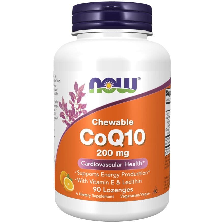 CoQ10 with Lecithin & Vitamin E, 200mg (Chewable) - 90 lozenges
