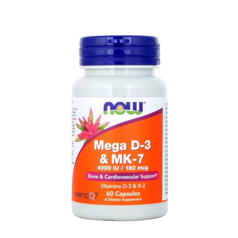 NOW Foods Mega D3 & MK-7 (60 capsules.)