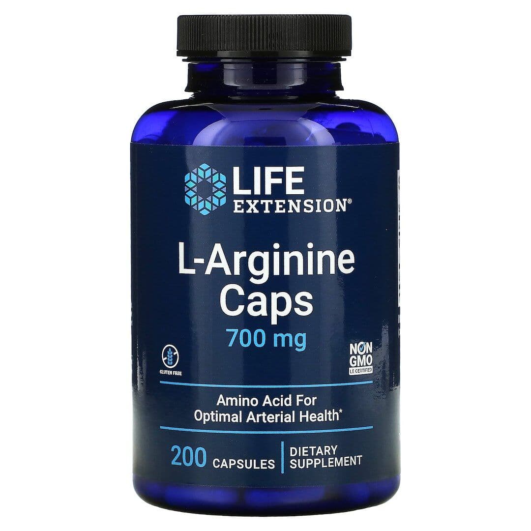 L-Arginine capsules, 700mg - 200 capsules
