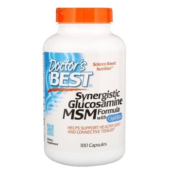 Synergistic Glucosamine MSM Formula with OptiMSM – 180 capsules