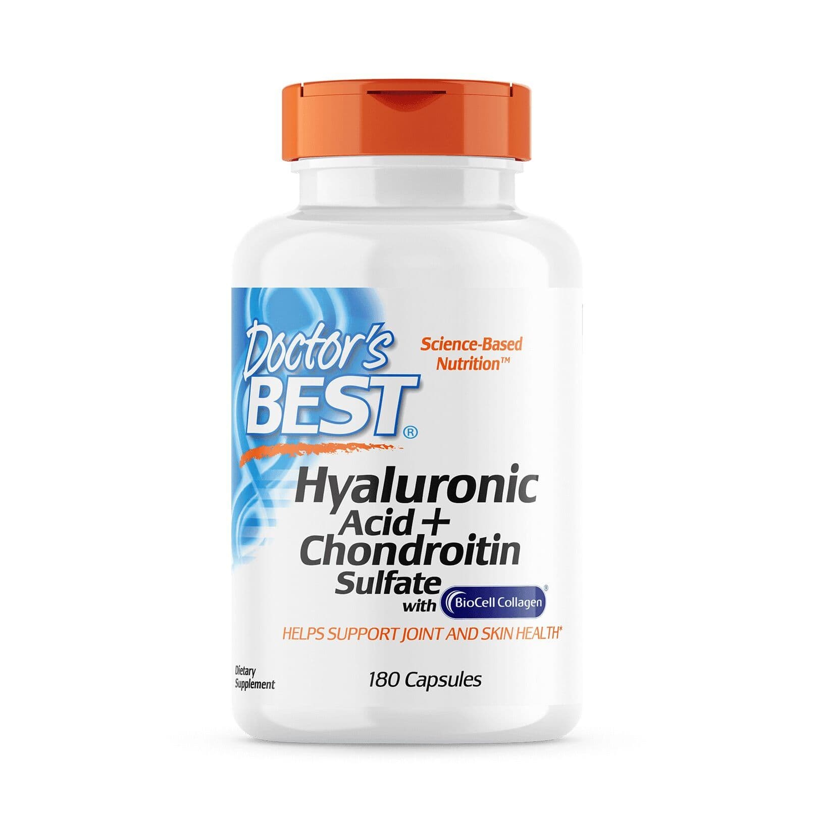 Hyaluronic Acid + Chondroitin Sulfate with BioCell Collagen - 180 capsules