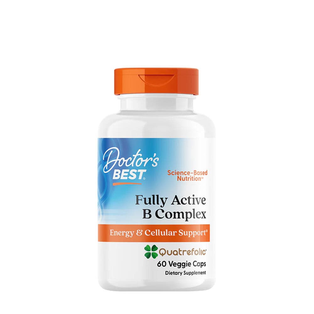 Fully Active B-Complex with Quatrefolic - 60 v-capsules