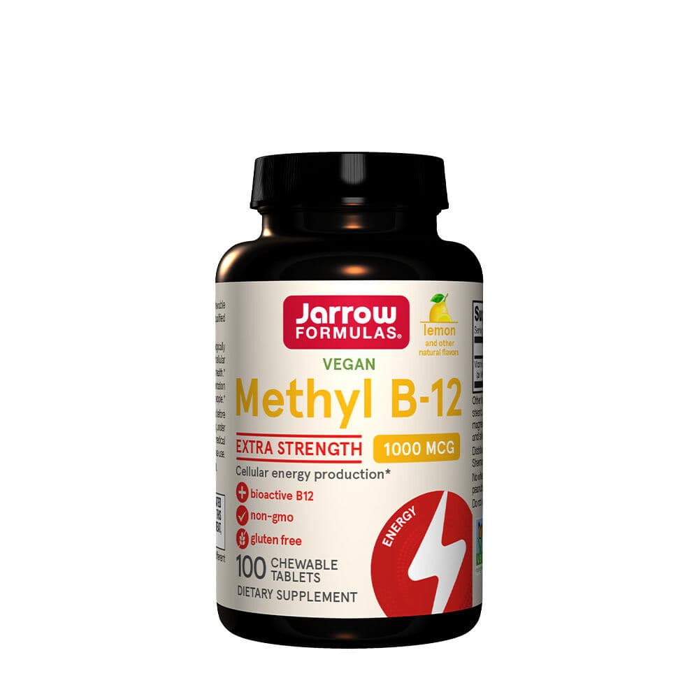 Methyl B-12, 1000µg (Lemon) – 100 vegan chewable tabs