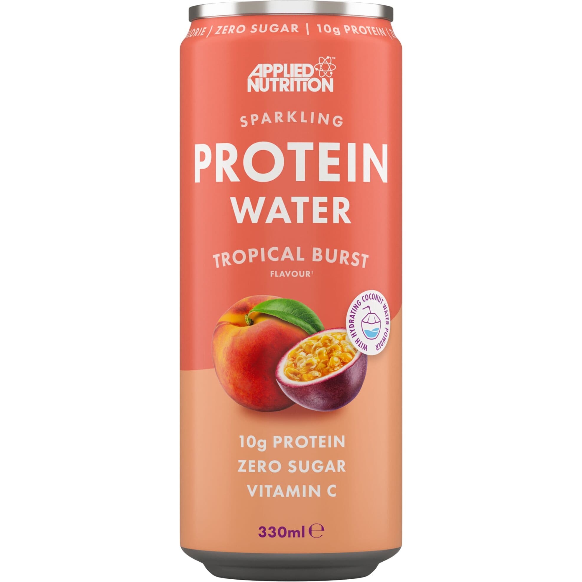 Sparkling Protein Water, Tropical Burst - 12 x 330 ml.