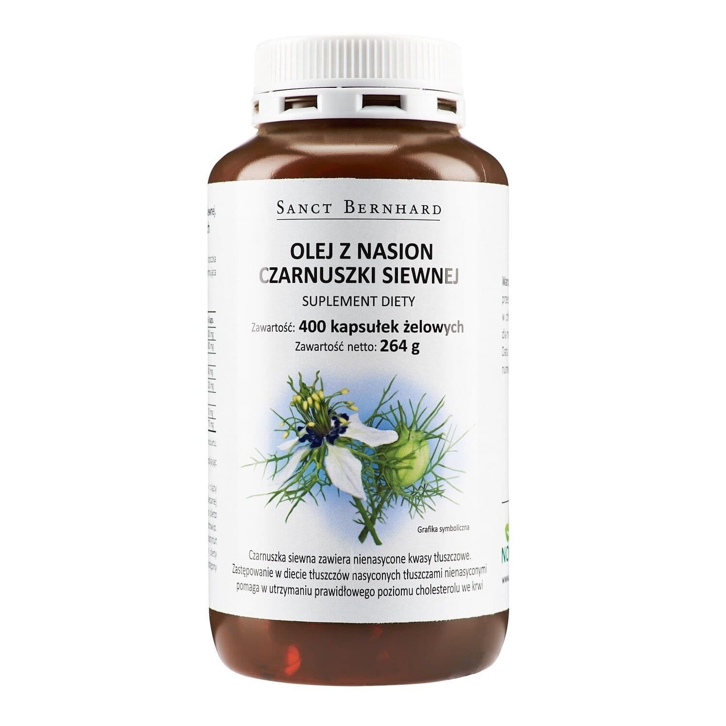 KRAUTERHAUS SANCT BERNHARD Black Cumin Oil Mono Capsules (400 capsules)