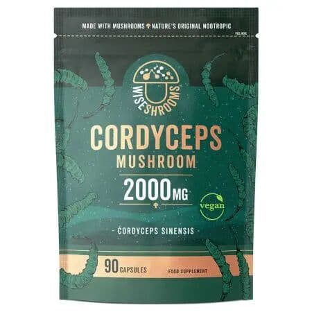 WISESHROOMS Cordyceps 2000 mg (90 capsules)