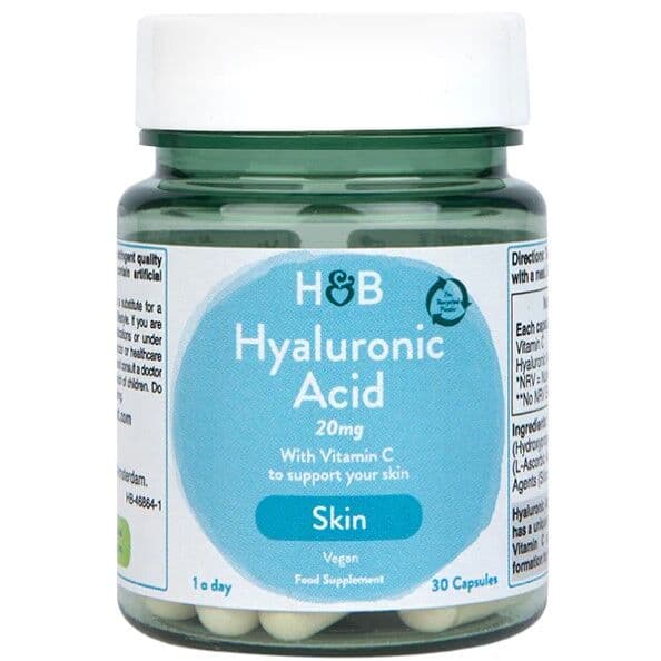 Hyaluronic Acid with Vitamin C, 20mg – 30 capsules