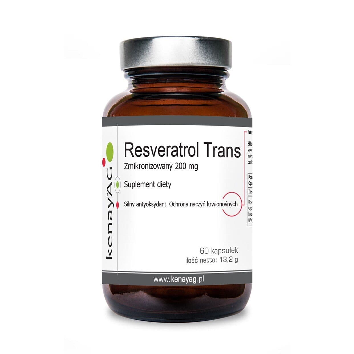KENAY Resveratrol Trans Micronized, 200 mg (60 capsules)