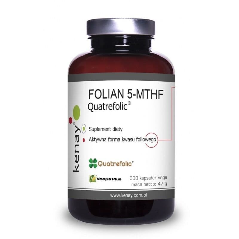 KENAY FOLATE 5-MTHF active folic acid Quatrefolic (300 capsules)