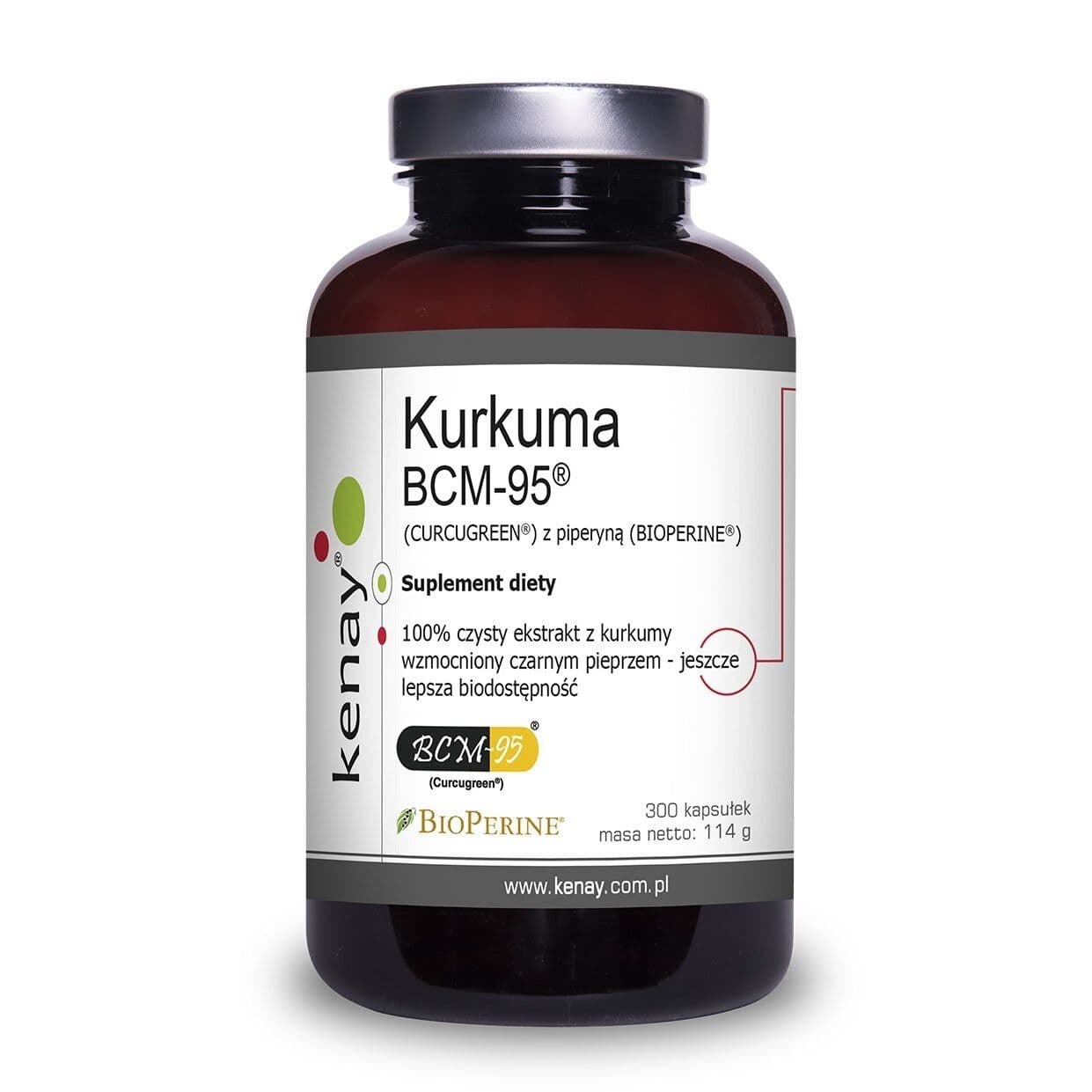 KENAY Curcumin BCM-95 with Piperine (300 capsules)