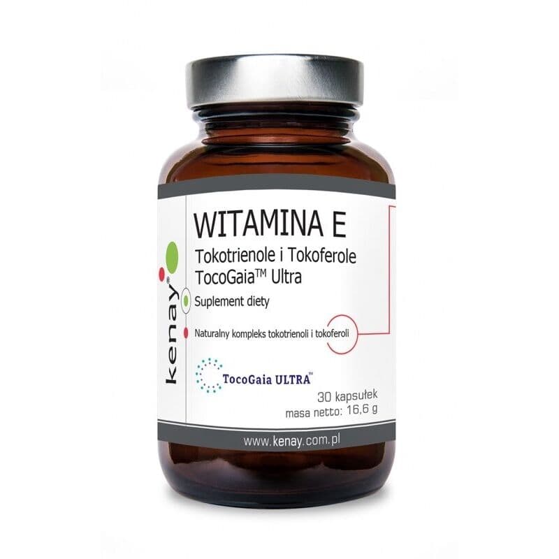 KENAY Vitamin E Tocotrienols and Tocopherols TocoGaia Ultra (30 capsules)