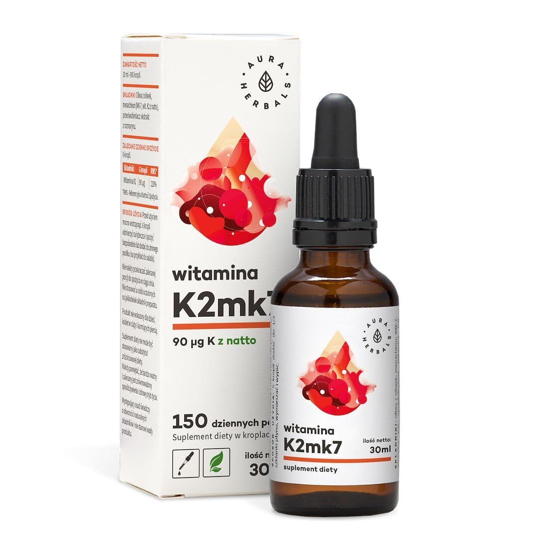 AURA HERBALS Vitamin K2, 90 µg (30 ml)