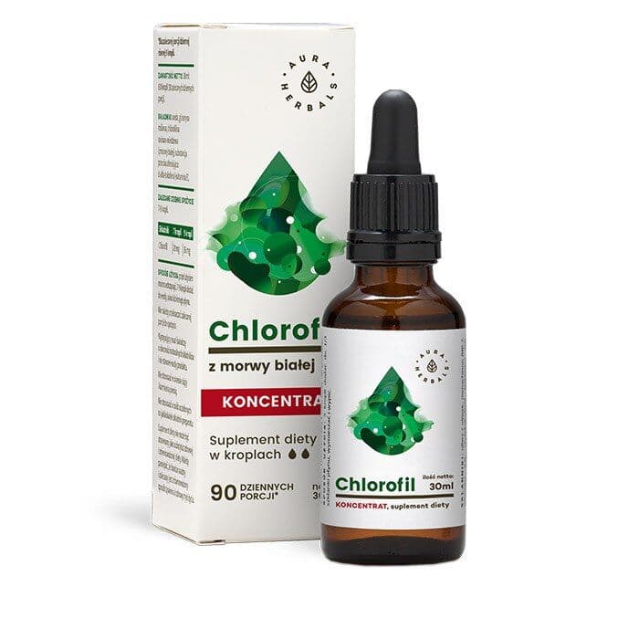 AURA HERBALS Chlorophyll from white mulberry (30 ml)