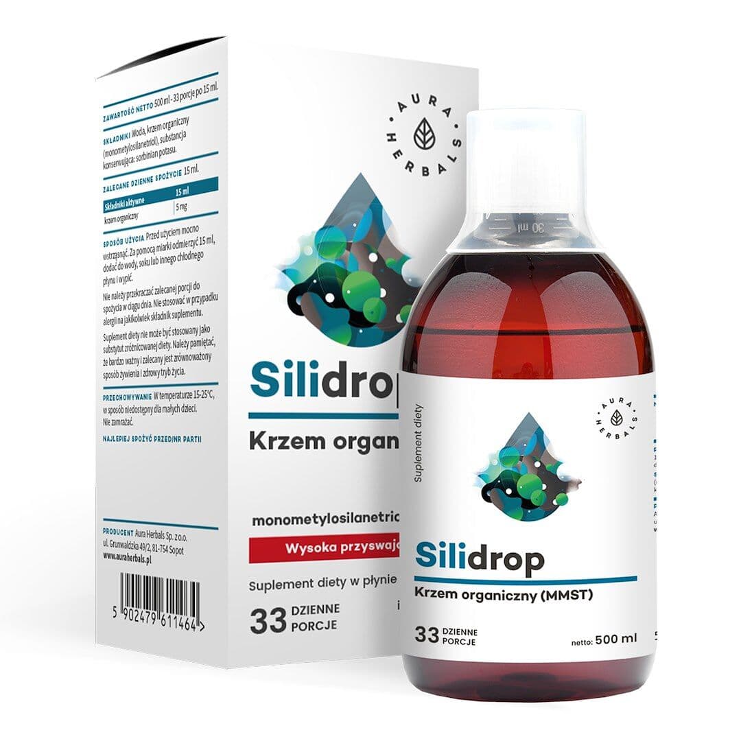 AURA HERBALS Silidrop, organic silicon MMST (500 ml)