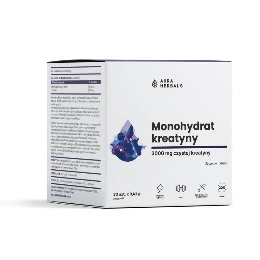 AURA HERBALS Creatine Monohydrate (30 pcs)