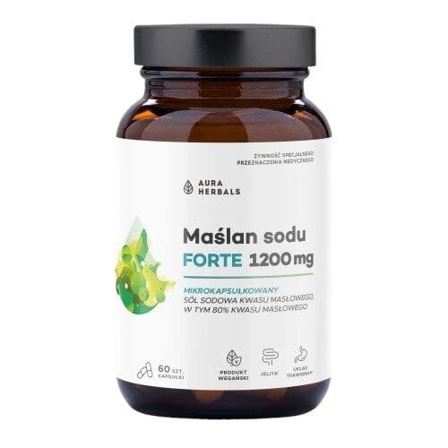 AURA HERBALS Sodium butyrate FORTE, 1200 mg microencapsulated (60 capsules)