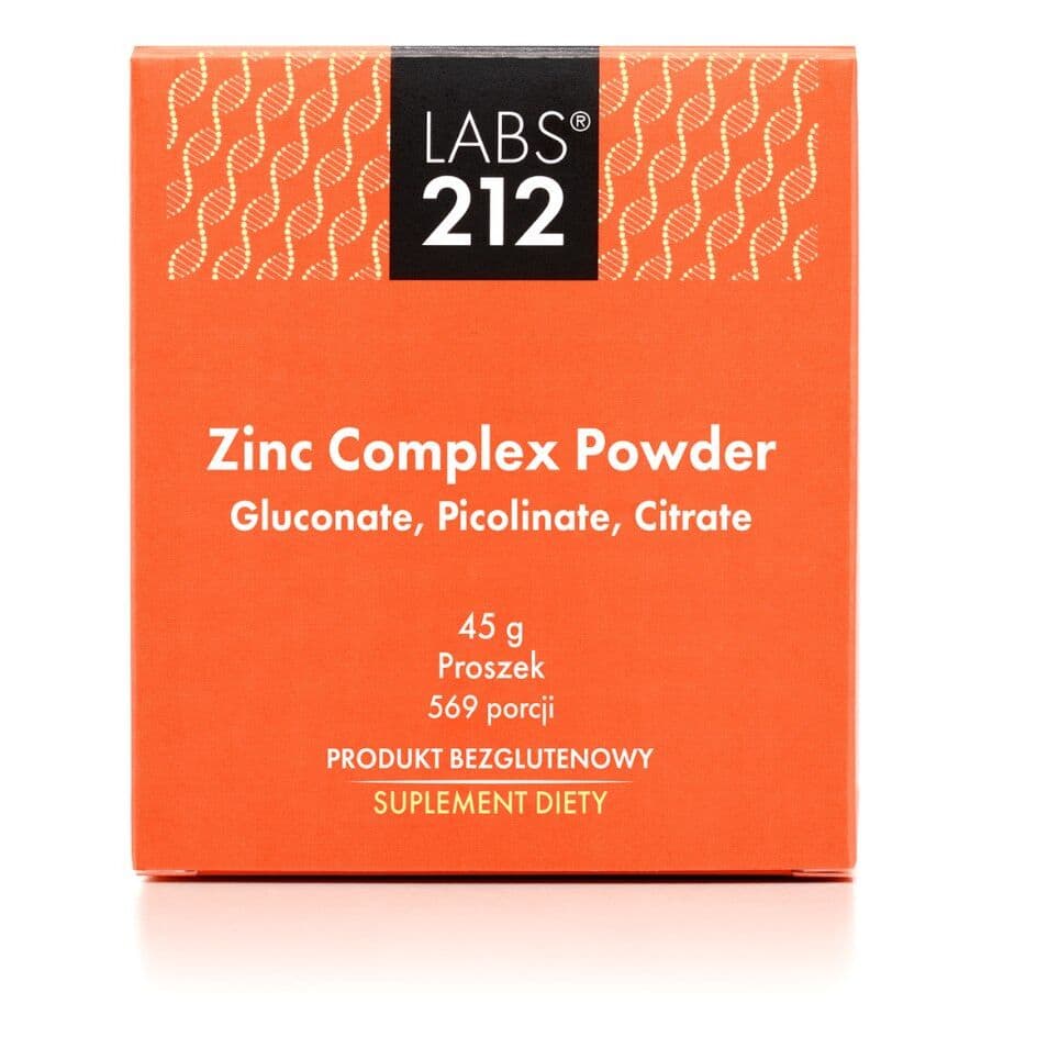 LABS212 Zinc Complex Powder – Gluconate, Picolinate, Citrate (45 g)