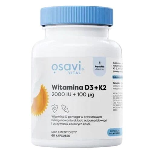 OSAVI Vitamin D3 + K2 2000 IU + 100 µg (60 softgels)