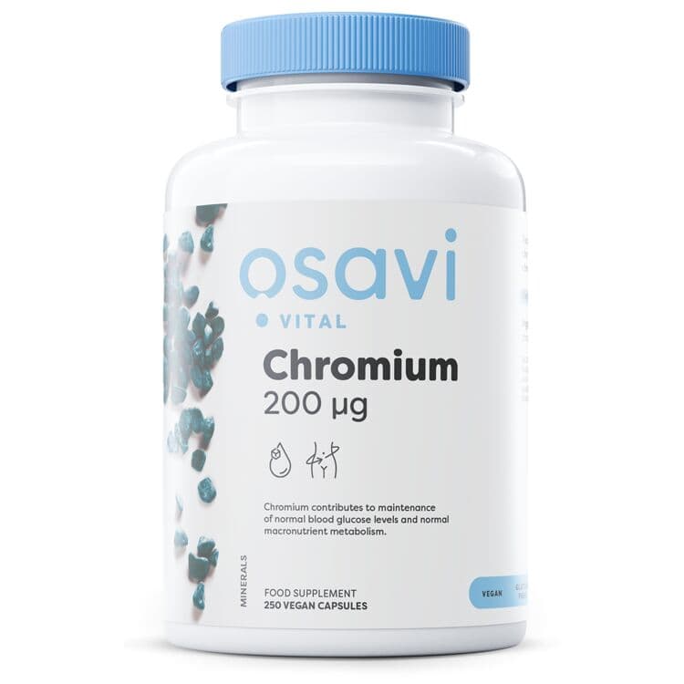 Chromium, 200µg - 250 vegan capsules