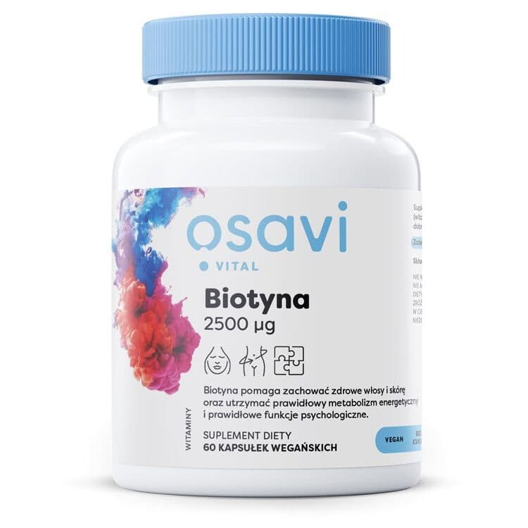 OSAVI Biotin, 2500 µg (60 vcaps)