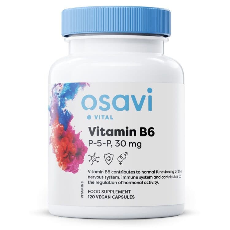Vitamin B6 – P-5-P, 30mg – 120 vegan capsules