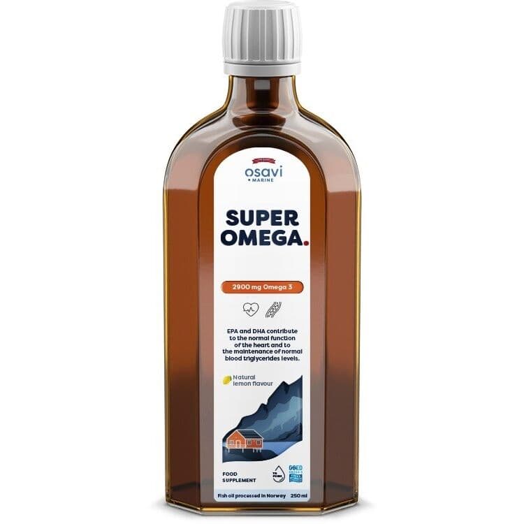 OSAVI Super Omega, 2900 mg, natural lemon flavour (250 ml)