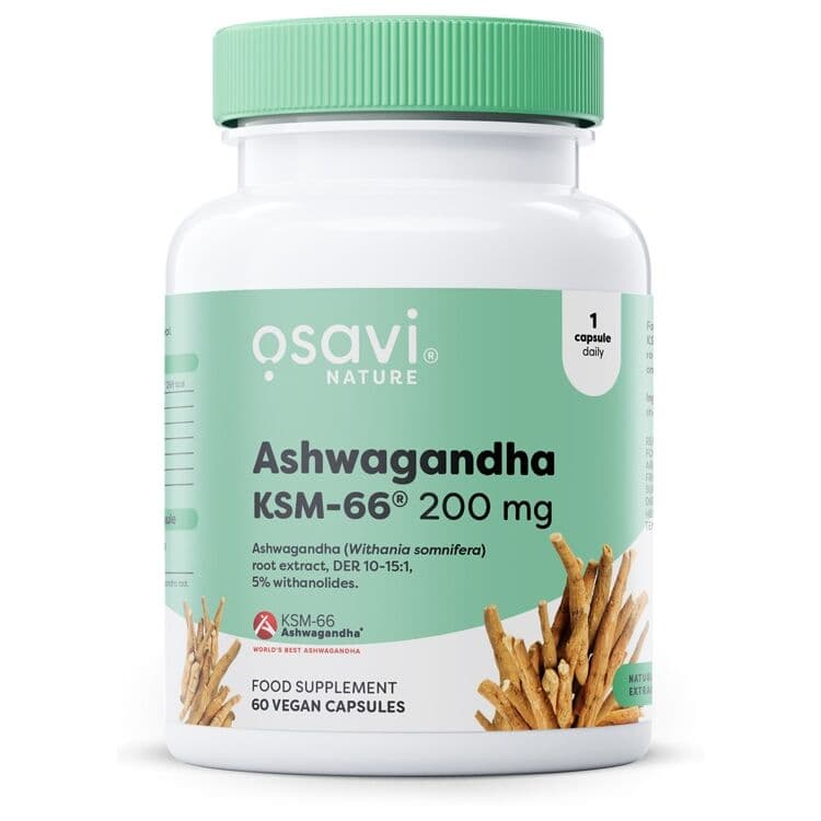 Ashwagandha KSM-66, 200mg – 60 vegan capsules