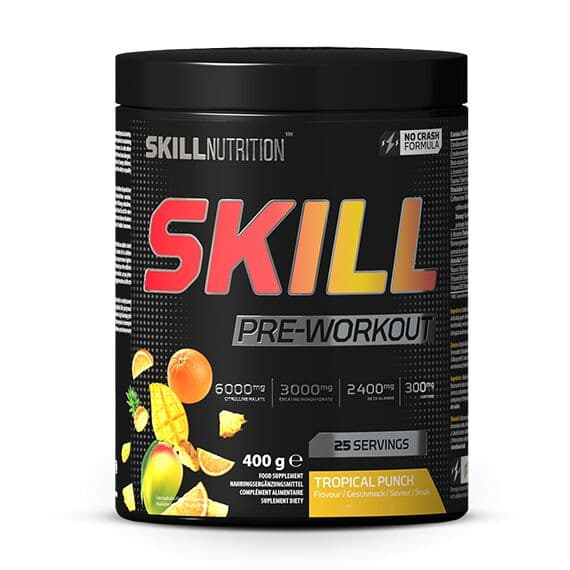 Skill Pre-Workout, Tropical Punch - 400g