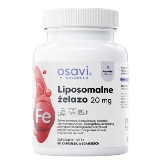 OSAVI Liposomal Iron 20 mg (60 capsules)