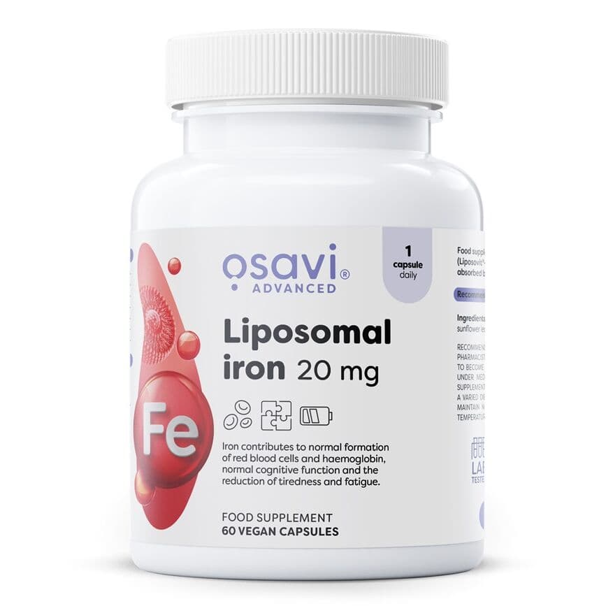 Liposomal Iron, 20mg – 60 vegan capsules
