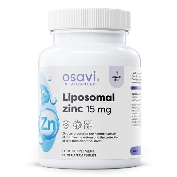 Liposomal Zinc, 15mg – 60 vegan capsules