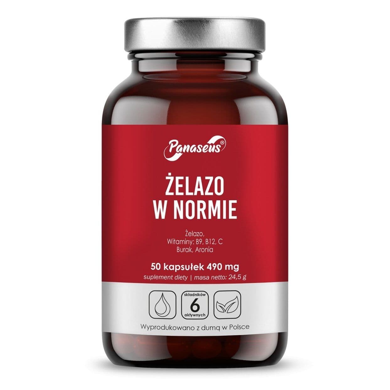 PANASEUS Iron in the normal range (50 capsules)