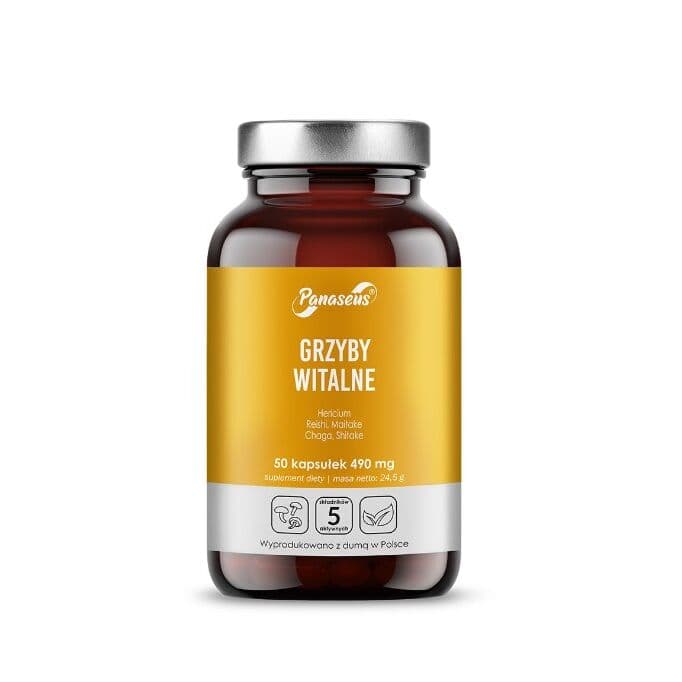 PANASEUS Vital mushrooms (50 kaps.)