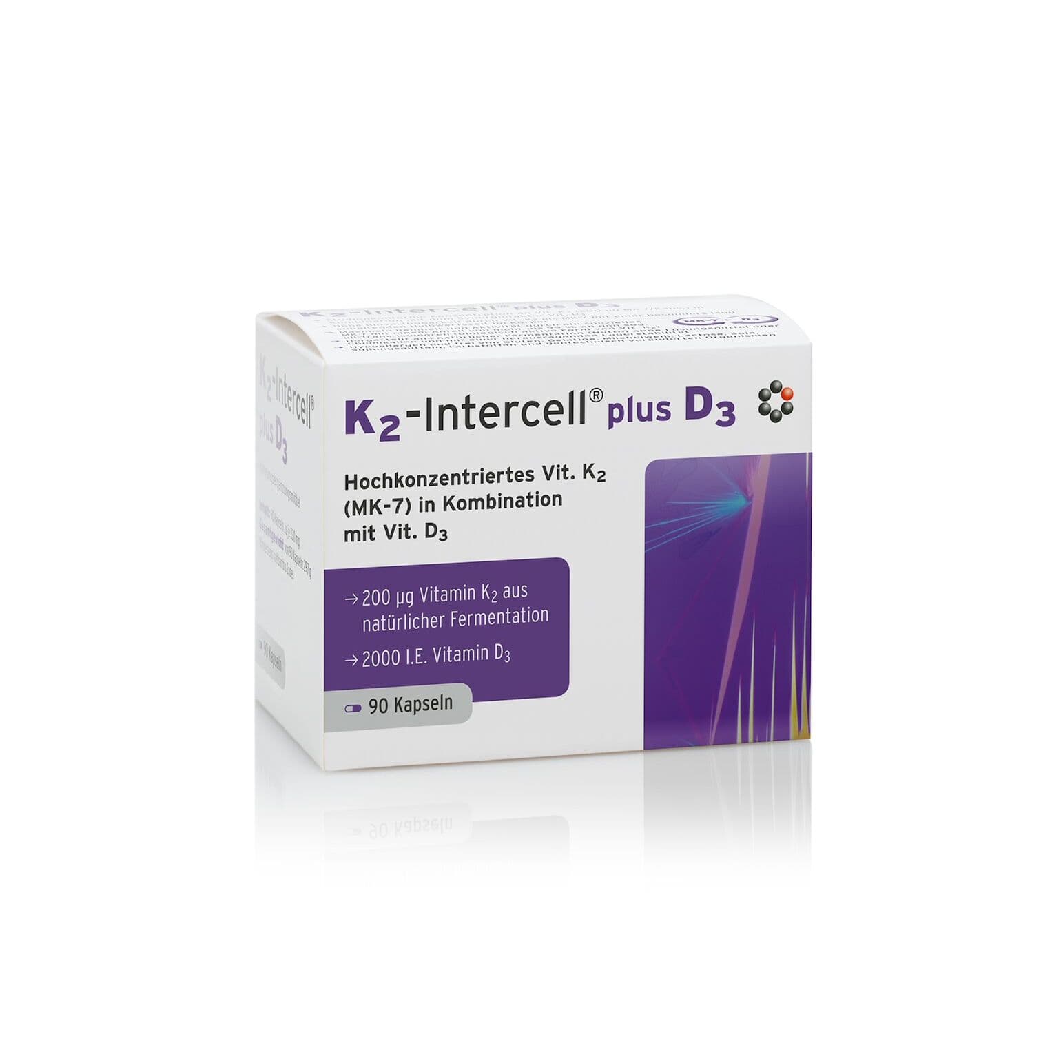 INTERCELL PHARMA K2 Intercell plus D3 (90 capsules)