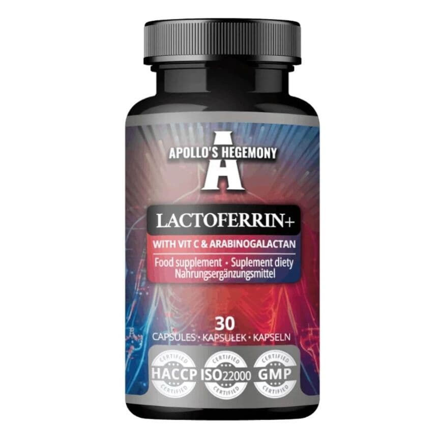 Lactoferrin+ with Vit C & Arabinogalactan – 30 capsules
